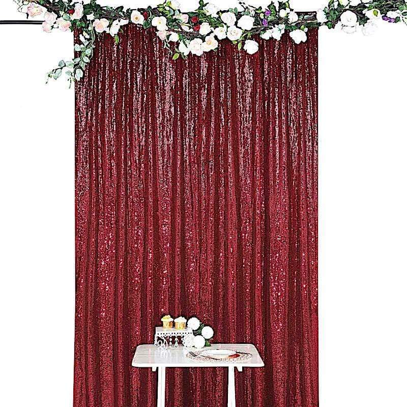 8 ft x 8 ft Sequined Backdrop Curtain