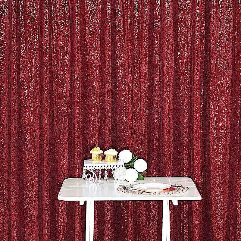 8 ft x 8 ft Sequined Backdrop Curtain