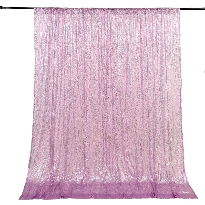 8 ft x 8 ft Sequined Backdrop Curtain BKDP_02_8X8_LAV