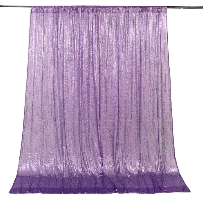 8 ft x 8 ft Sequined Backdrop Curtain BKDP_02_8X8_PURP