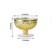 8" Mercury Glass Compote Vase Bowl Centerpiece - Gold VASE_PB001_8_GOLD