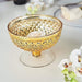 8" Mercury Glass Compote Vase Bowl Centerpiece