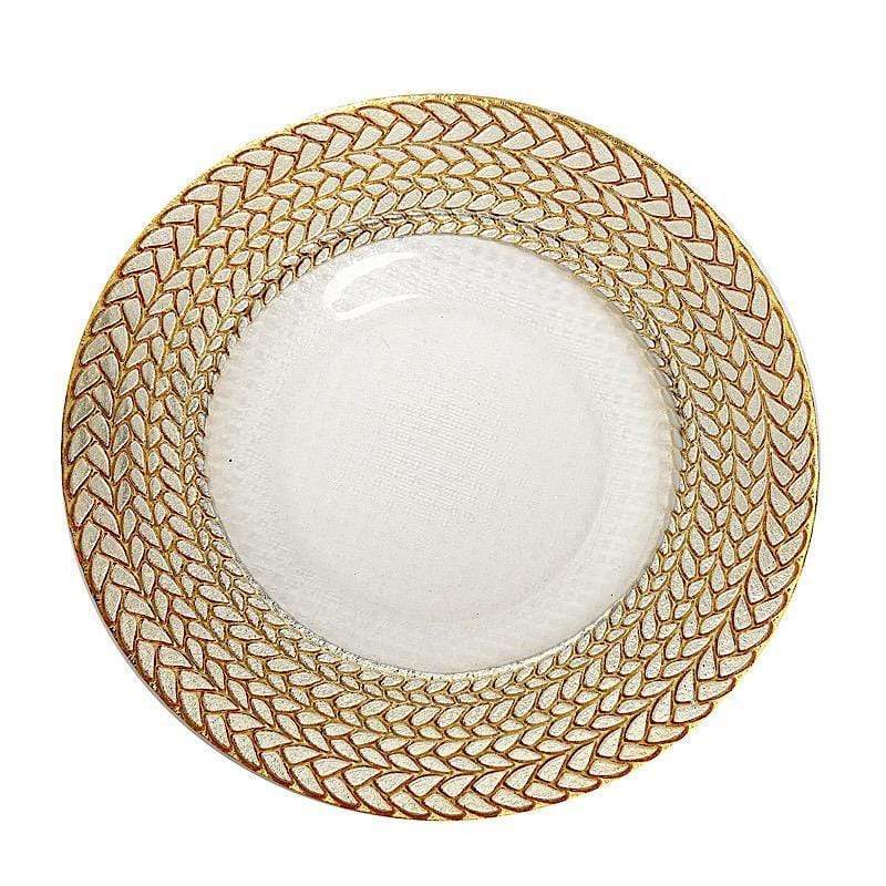 Round Clear Glass Charger Plates