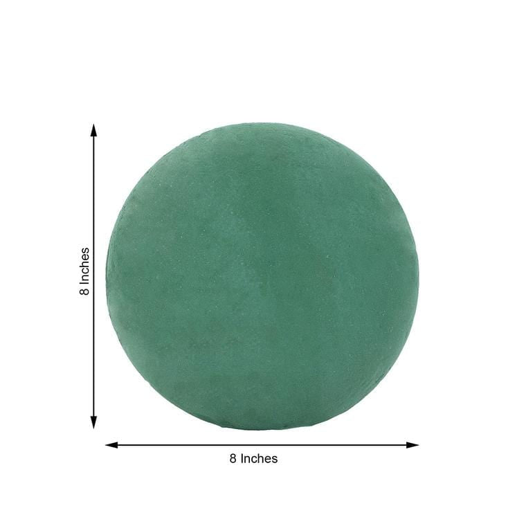 8" Round Wet Foam Ball DIY Floral Decorations - Green FOAM_ARTI_BALL01_8