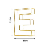 8" tall 3D Metal Wire Gold Letters Signs