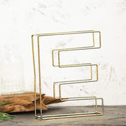 8" tall 3D Metal Wire Gold Letters Signs