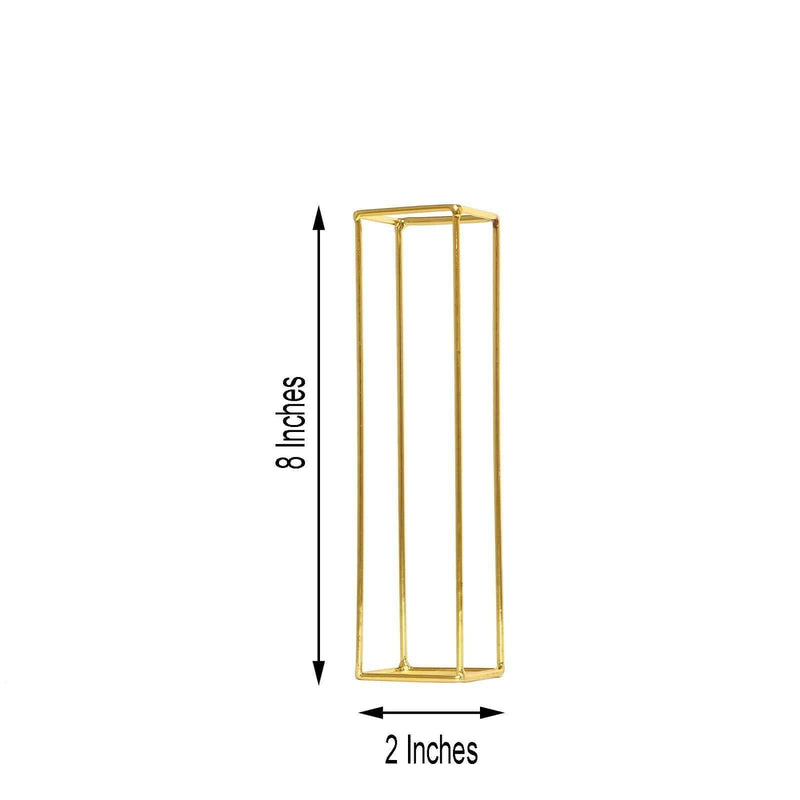 8" tall 3D Metal Wire Gold Letters Signs