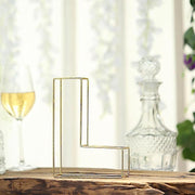 8" tall 3D Metal Wire Gold Letters Signs