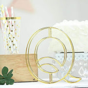 8" tall 3D Metal Wire Gold Letters Signs