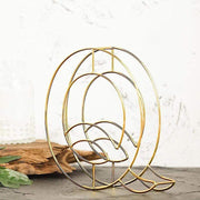 8" tall 3D Metal Wire Gold Letters Signs