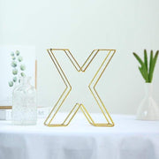 8" tall 3D Metal Wire Gold Letters Signs