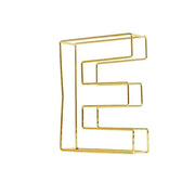 8" tall 3D Metal Wire Gold Letters Signs WOD_METLTR02_8_E