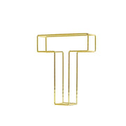 8" tall 3D Metal Wire Gold Letters Signs WOD_METLTR02_8_T