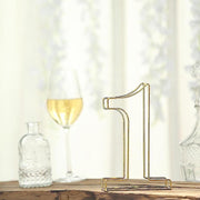 8" tall 3D Metal Wire Gold Number Signs