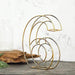 8" tall 3D Metal Wire Gold Number Signs