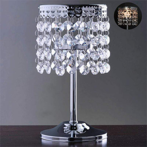 8" tall Faux Crystal Beaded Candle Holder Centerpiece