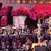 8" tall Faux Crystal Beaded Candle Holder Centerpiece