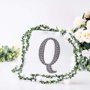 8" tall Letter Self-Adhesive Rhinestones Gem Sticker - Black