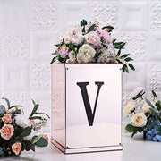 8" tall Letter Self-Adhesive Rhinestones Gem Sticker - Black