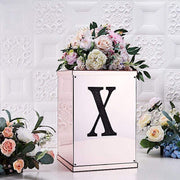 8" tall Letter Self-Adhesive Rhinestones Gem Sticker - Black