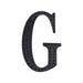 8" tall Letter Self-Adhesive Rhinestones Gem Sticker - Black DIA_NUM_GLIT8_BLK_G