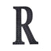 8" tall Letter Self-Adhesive Rhinestones Gem Sticker - Black DIA_NUM_GLIT8_BLK_R