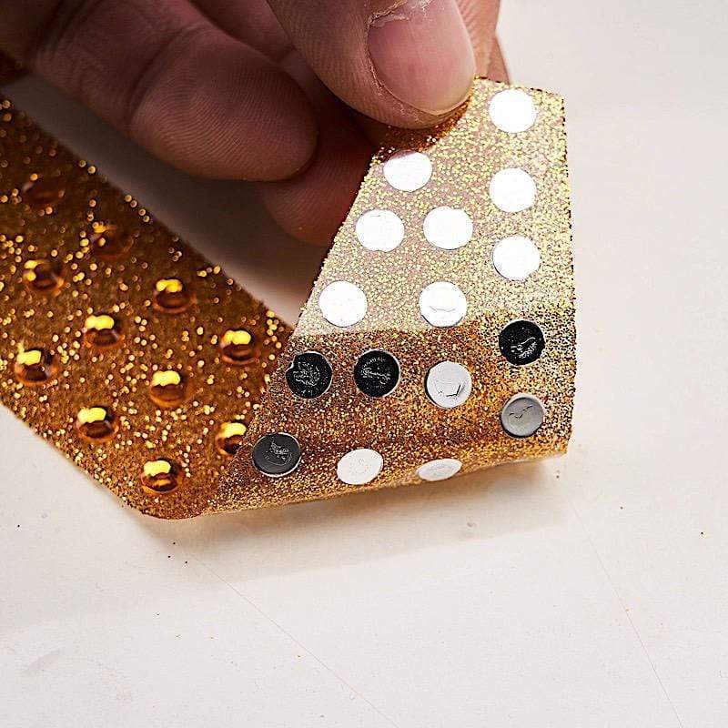 8" tall Letter Self-Adhesive Rhinestones Gem Sticker - Gold