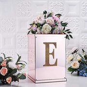 8" tall Letter Self-Adhesive Rhinestones Gem Sticker - Gold