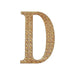 8" tall Letter Self-Adhesive Rhinestones Gem Sticker - Gold DIA_NUM_GLIT8_GOLD_D