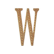 8" tall Letter Self-Adhesive Rhinestones Gem Sticker - Gold DIA_NUM_GLIT8_GOLD_W