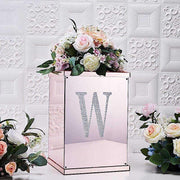 8" tall Letter Self-Adhesive Rhinestones Gem Sticker - Silver