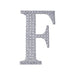 8" tall Letter Self-Adhesive Rhinestones Gem Sticker - Silver DIA_NUM_GLIT8_SILV_F