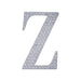 8" tall Letter Self-Adhesive Rhinestones Gem Sticker - Silver DIA_NUM_GLIT8_SILV_Z