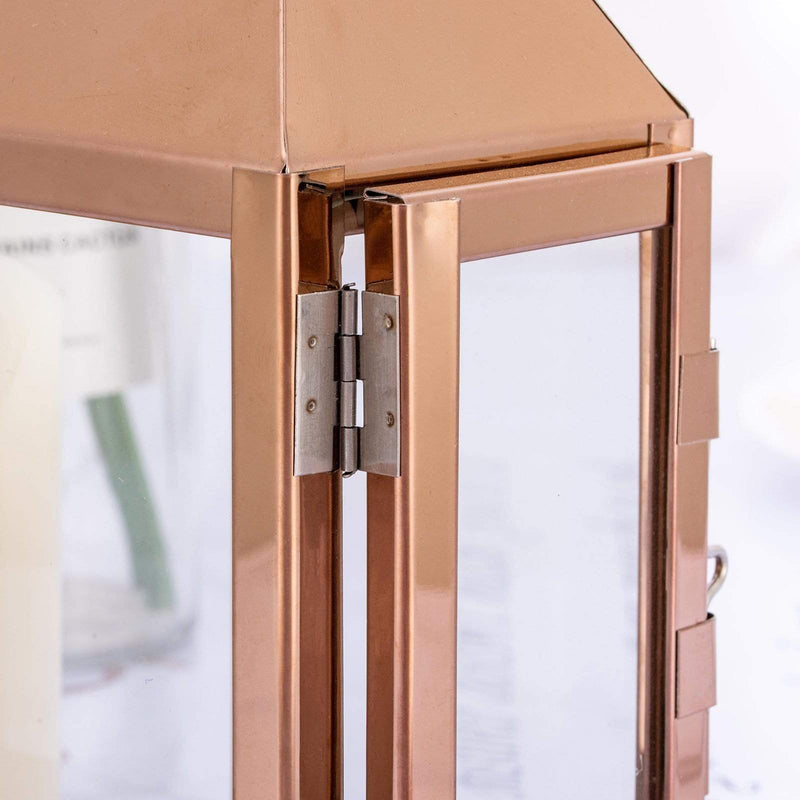 8" tall Metal Lantern Candle Holder