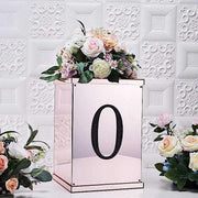 8" tall Number Self-Adhesive Rhinestones Gem Stickers - Black