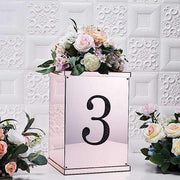 8" tall Number Self-Adhesive Rhinestones Gem Stickers - Black