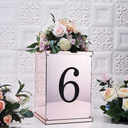 8" tall Number Self-Adhesive Rhinestones Gem Stickers - Black