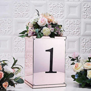 8" tall Number Self-Adhesive Rhinestones Gem Stickers - Black