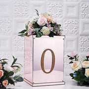 8" tall Number Self-Adhesive Rhinestones Gem Stickers - Gold