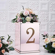 8" tall Number Self-Adhesive Rhinestones Gem Stickers - Gold