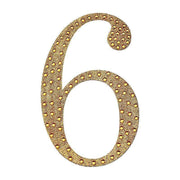 8" tall Number Self-Adhesive Rhinestones Gem Stickers - Gold DIA_NUM_GLIT8_GOLD_6