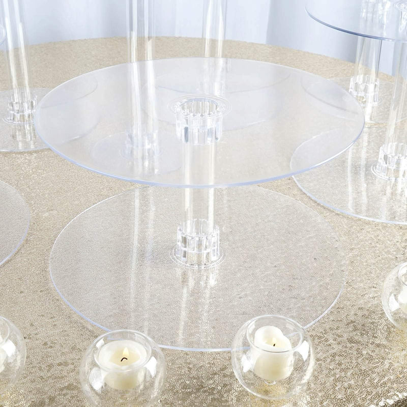 8 Tiers Clear Wedding Acrylic Cupcake CAKE Stand Set CAKE_STND_8T