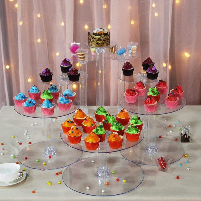 8 Tiers Clear Wedding Acrylic Cupcake CAKE Stand Set CAKE_STND_8T