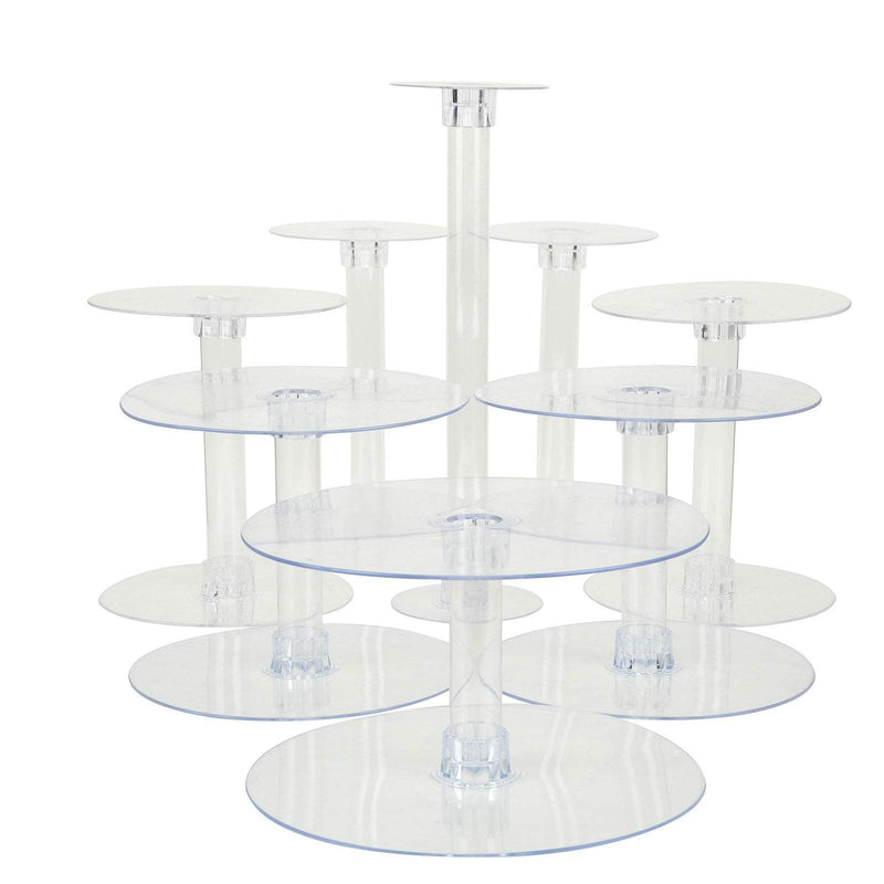 8 Tiers Clear Wedding Acrylic Cupcake CAKE Stand Set CAKE_STND_8T