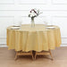 84" Disposable Round Plastic Table Cover Tablecloth TAB_PVC_R01_GOLD