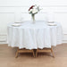 84" Disposable Round Plastic Table Cover Tablecloth TAB_PVC_R01_WHT
