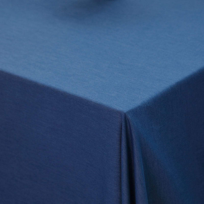 85" x 85" Faux Denim Polyester Table Overlay - Dark Blue LAY85_DENM