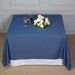 85" x 85" Faux Denim Polyester Table Overlay - Dark Blue LAY85_DENM