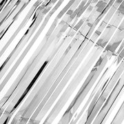 9 ft x 30" Disposable Metallic Foil Fringe Table Skirt