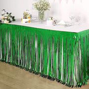 9 ft x 30" Disposable Metallic Foil Fringe Table Skirt